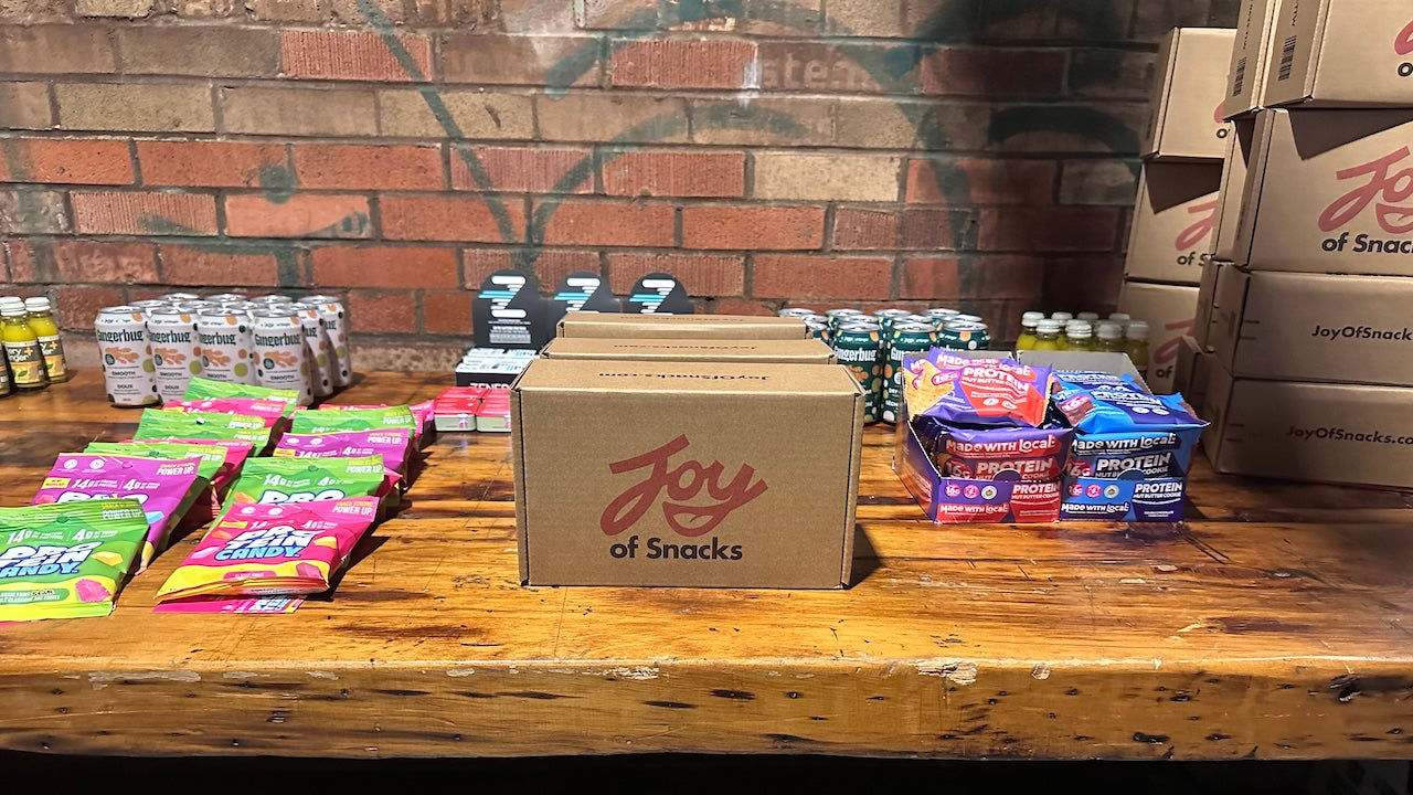 Corporate snack box gift with a variety of better-for-you Canadian snacks, perfect for employees and clients.